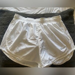 White Nike Dry Fit Shorts